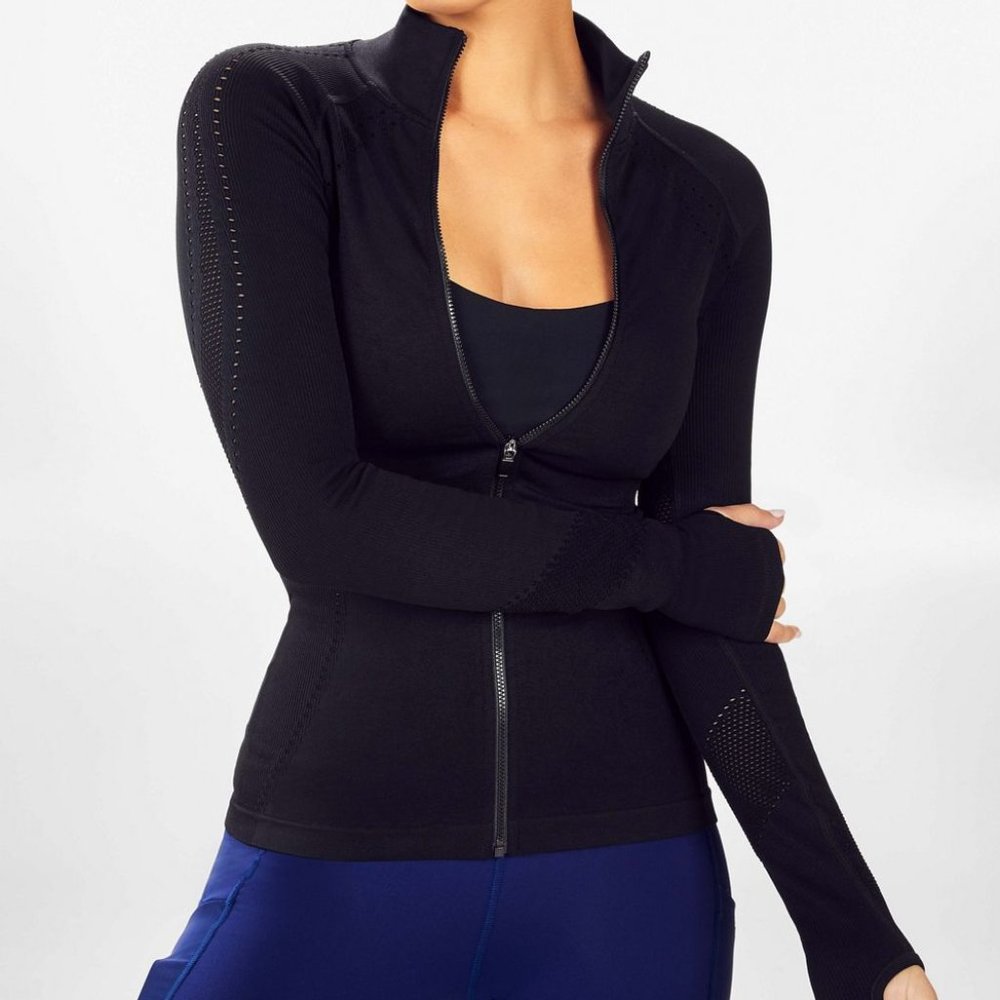 NWT Fabletics Delta Seamless L/S Gym Jacket XS